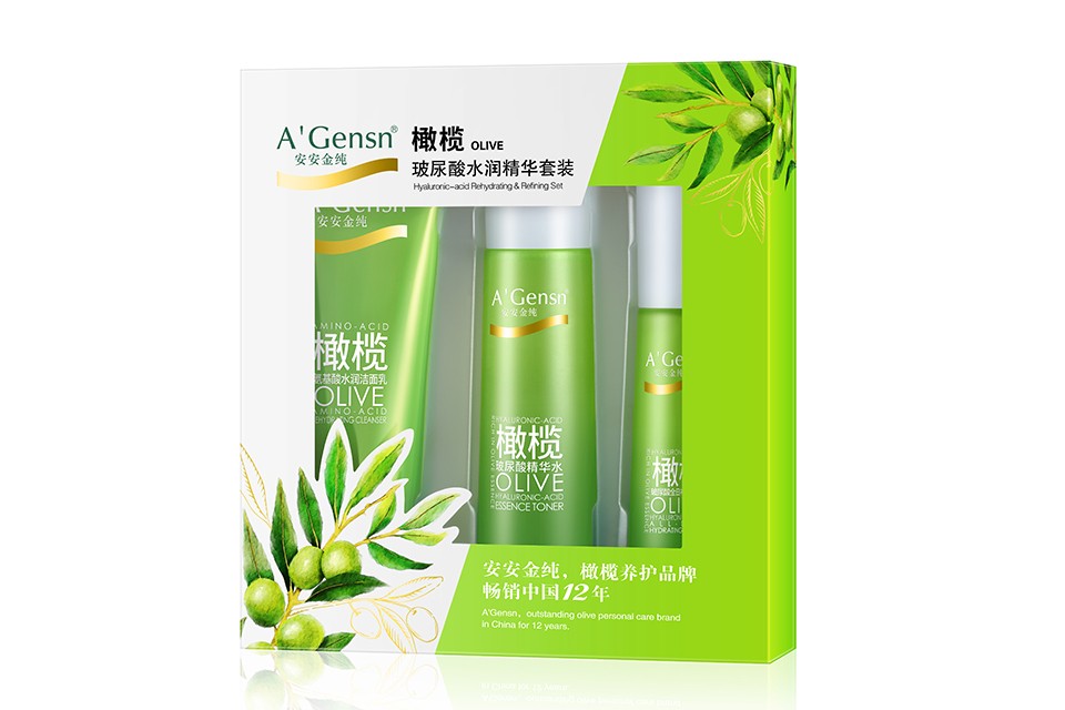 橄榄玻尿酸水润精华套装