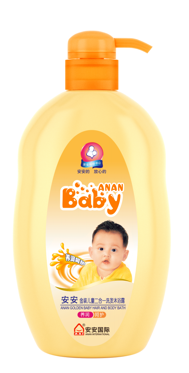 J9集团金装儿童二合一洗发洗澡露 养润呵护